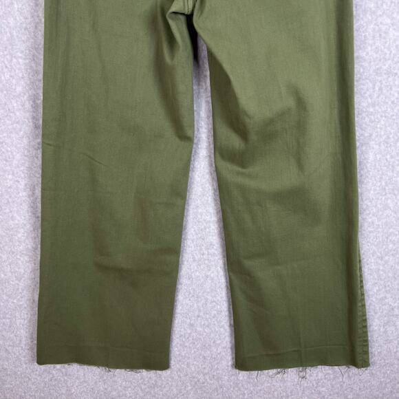Favorite Daughter Green The Mischa Raw Hem Super High Waist Wide Leg Jean Sz 28 - Picture 7 of 12